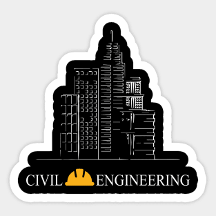 Best design civil engineering, buildings architect engineering Sticker